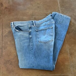 Men's Light Blue Straight Jeans